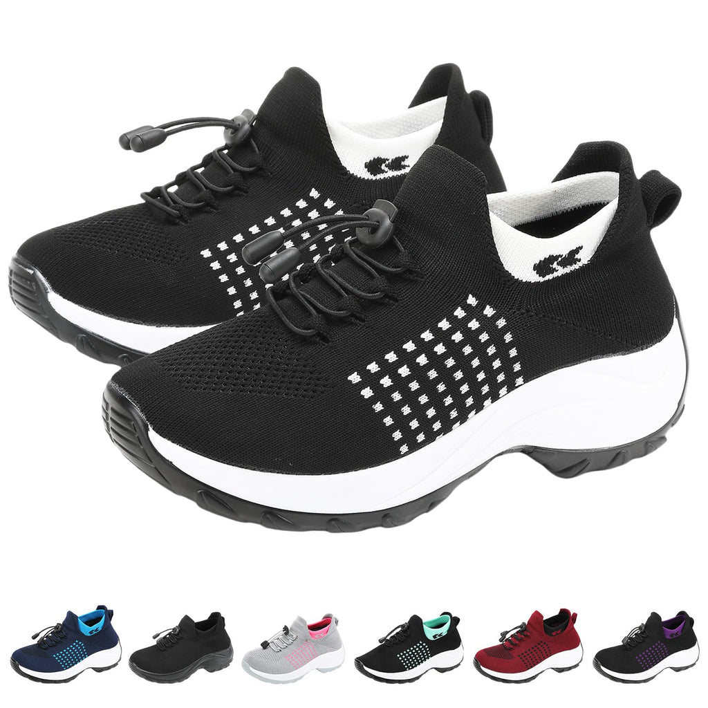 Comfort Wear Orthowear Shoes for Women Mesh Breathable Comfortwear Ortho Shoes, Comfortable Air Cushion Orthopedic Sneakers Thick Bottom Ortho Stretch Cushion Plantar Fasciitis Diabetic Shoe