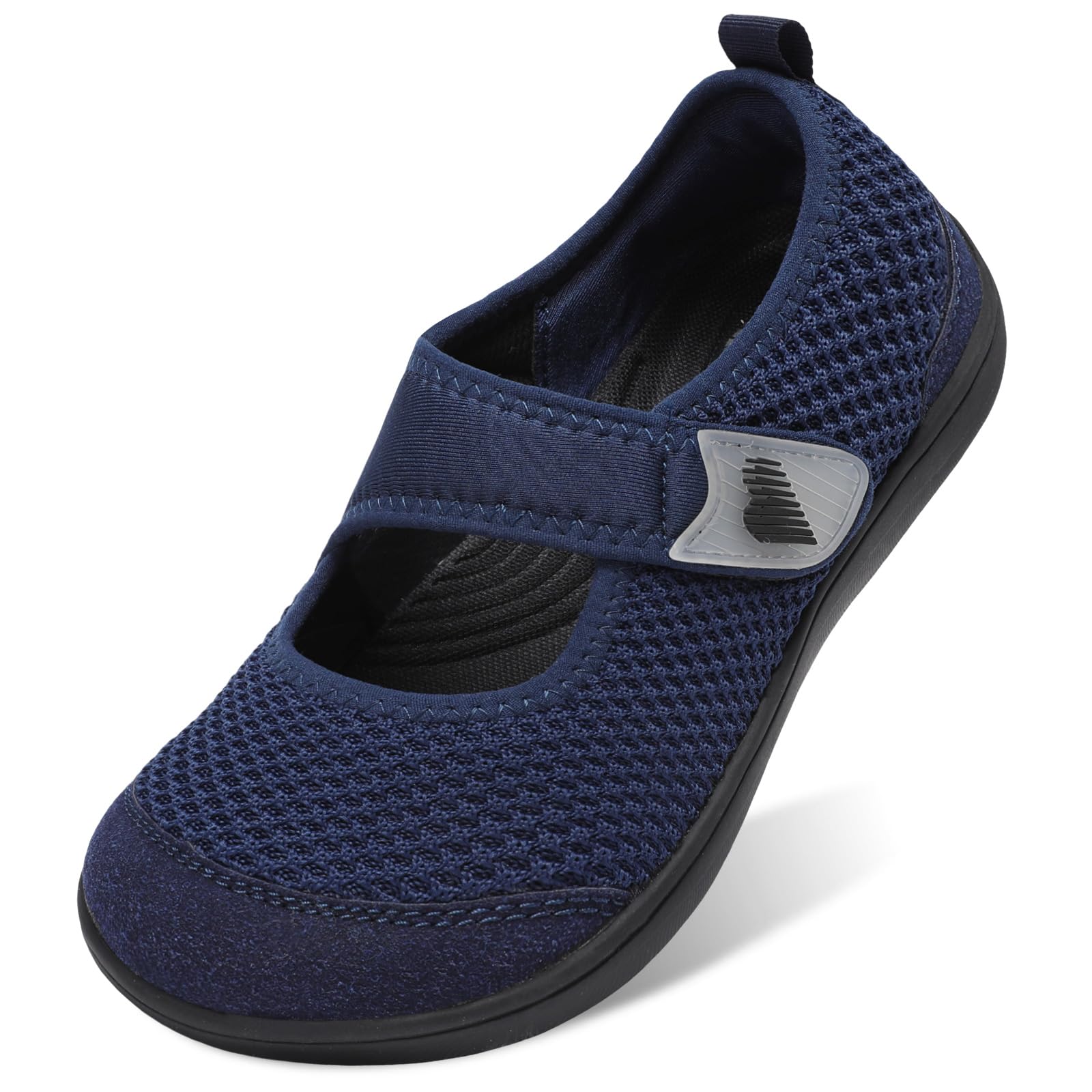 BARERUN Womens Barefoot Walking Shoes Adjustable Wide Diabetic Shoes Breathable Zero Drop Sneakers for Wide Width Arthritis Edema Feet Nursing Shoe Indoor Outdoor