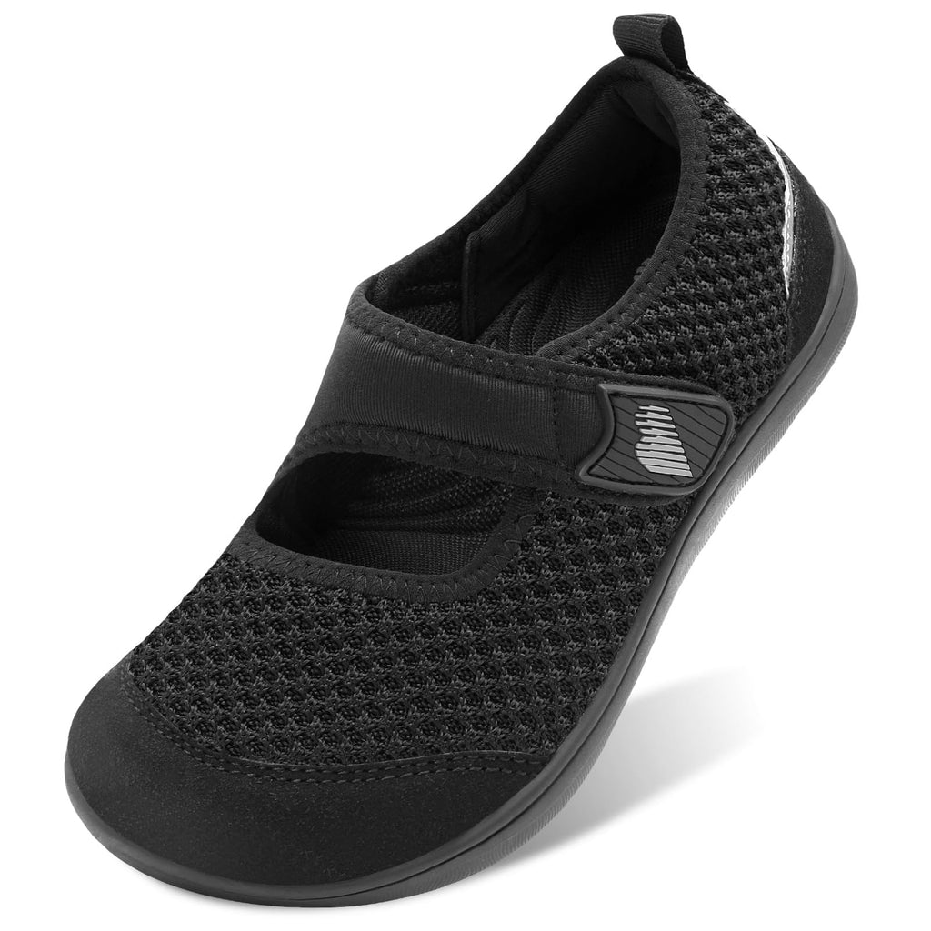BARERUN Womens Barefoot Walking Shoes Adjustable Wide Diabetic Shoes Breathable Zero Drop Sneakers for Wide Width Arthritis Edema Feet Nursing Shoe Indoor Outdoor