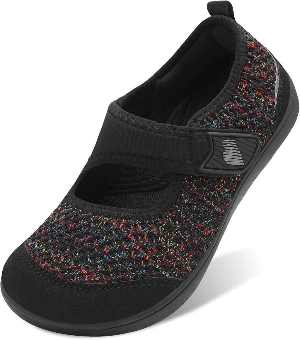 BARERUN Womens Barefoot Walking Shoes Adjustable Wide Diabetic Shoes Breathable Zero Drop Sneakers for Wide Width Arthritis Edema Feet Nursing Shoe Indoor Outdoor