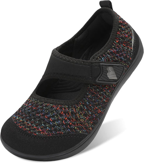 BARERUN Womens Barefoot Walking Shoes Adjustable Wide Diabetic Shoes Breathable Zero Drop Sneakers for Wide Width Arthritis Edema Feet Nursing Shoe Indoor Outdoor