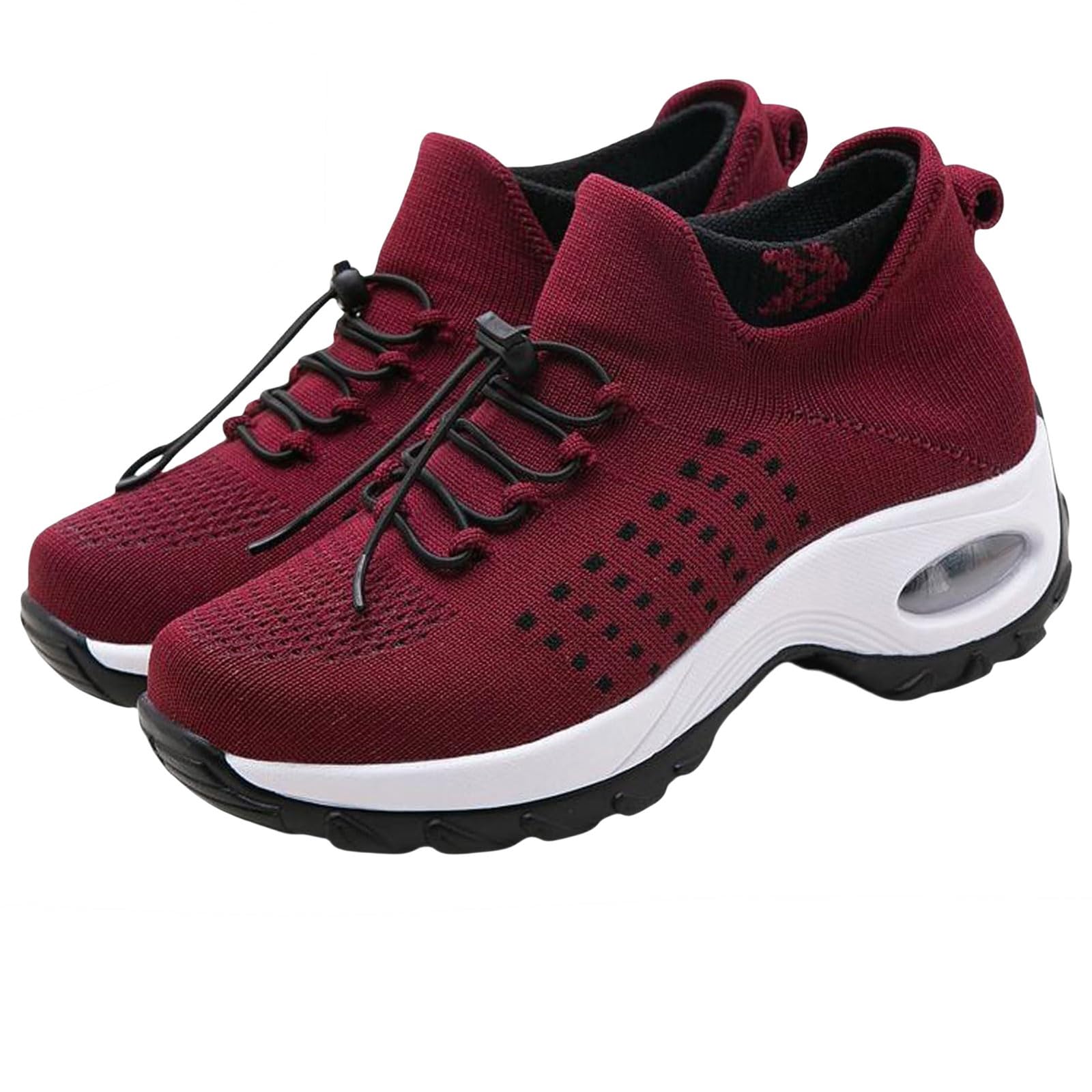 Comfort Wear Orthowear Shoes for Women Mesh Breathable Comfortwear Ortho Shoes, Comfortable Air Cushion Orthopedic Sneakers Thick Bottom Ortho Stretch Cushion Plantar Fasciitis Diabetic Shoe