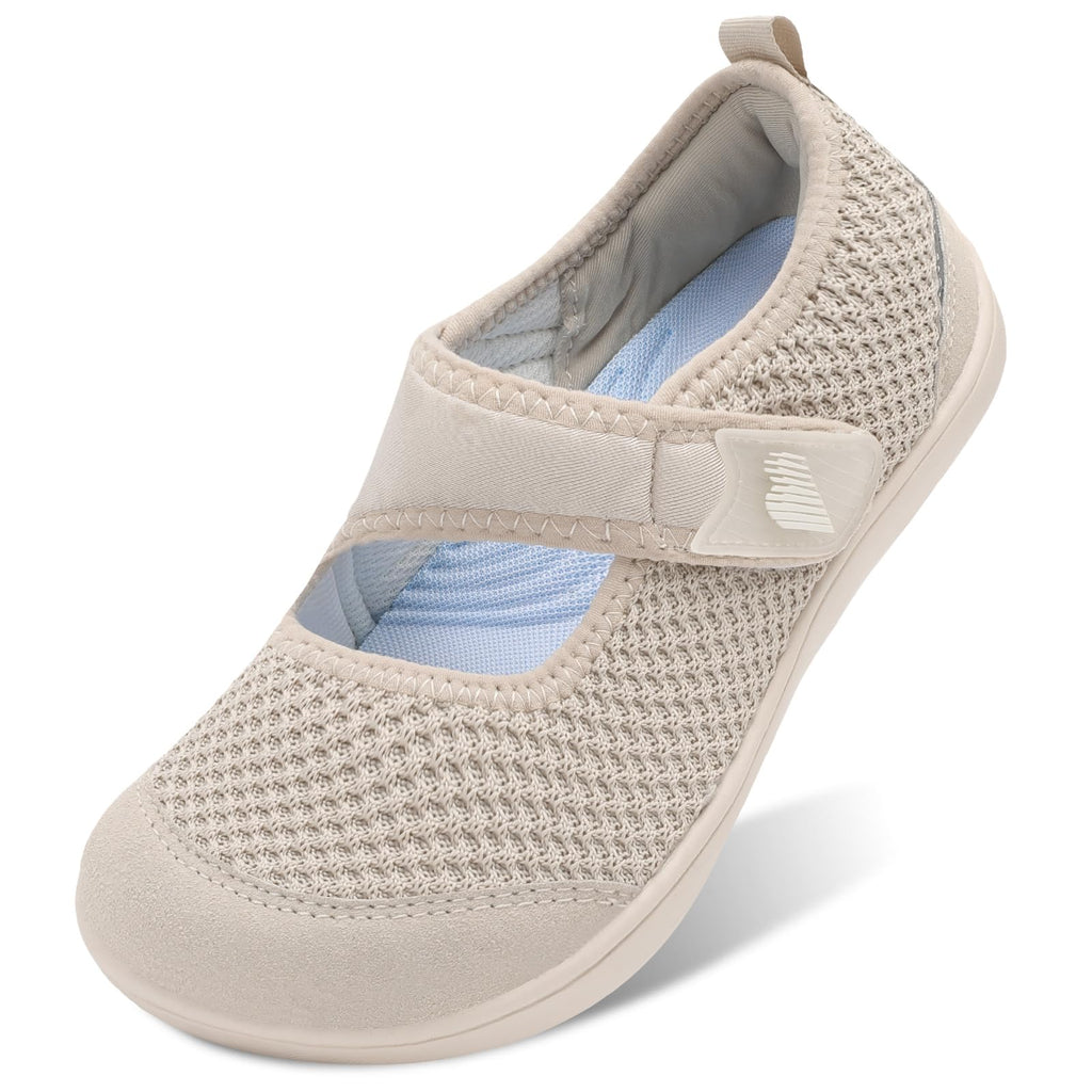 BARERUN Womens Barefoot Walking Shoes Adjustable Wide Diabetic Shoes Breathable Zero Drop Sneakers for Wide Width Arthritis Edema Feet Nursing Shoe Indoor Outdoor