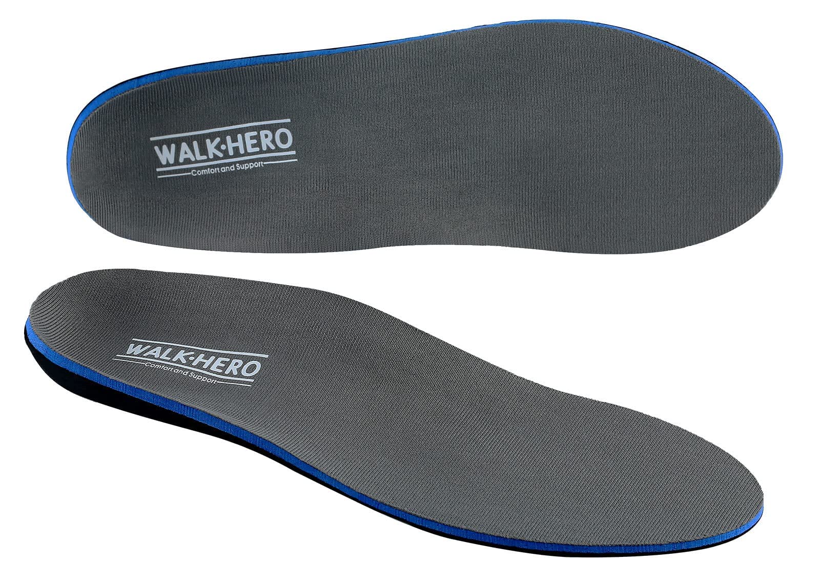 WalkHero Plantar Fasciitis Relief, Arch Support Insoles for Men Women | Shoe Inserts for Flat Feet, Orthotics Insoles All-Day Energy and Comfort with Every Step (Mens 11-11 1/2 | Womens 13-13 1/2)
