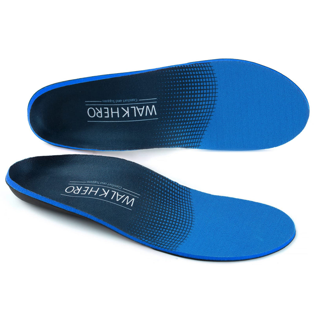 WalkHero Plantar Fasciitis Relief, Arch Support Insoles for Men Women | Shoe Inserts for Flat Feet, Orthotics Insoles All-Day Energy and Comfort with Every Step (Mens 11-11 1/2 | Womens 13-13 1/2)