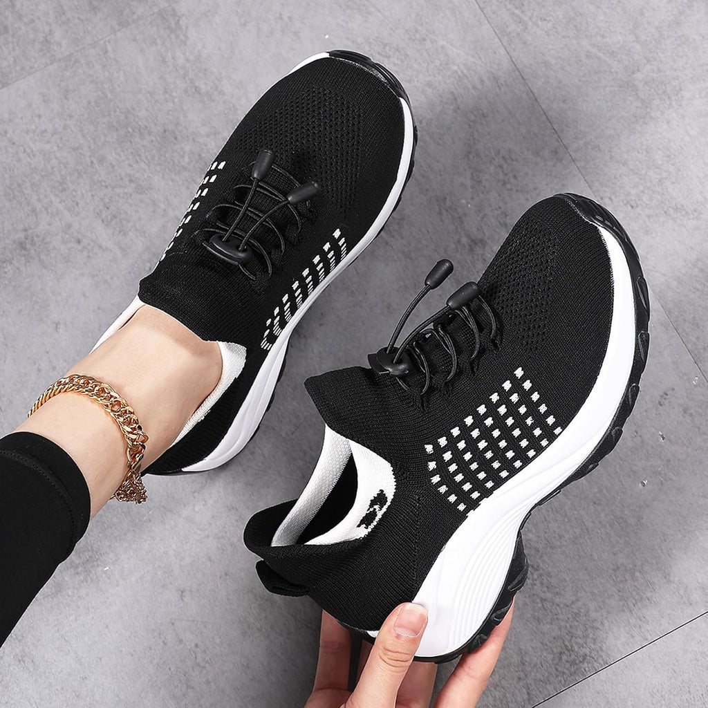 Comfort Wear Orthowear Shoes for Women Mesh Breathable Comfortwear Ortho Shoes, Comfortable Air Cushion Orthopedic Sneakers Thick Bottom Ortho Stretch Cushion Plantar Fasciitis Diabetic Shoe